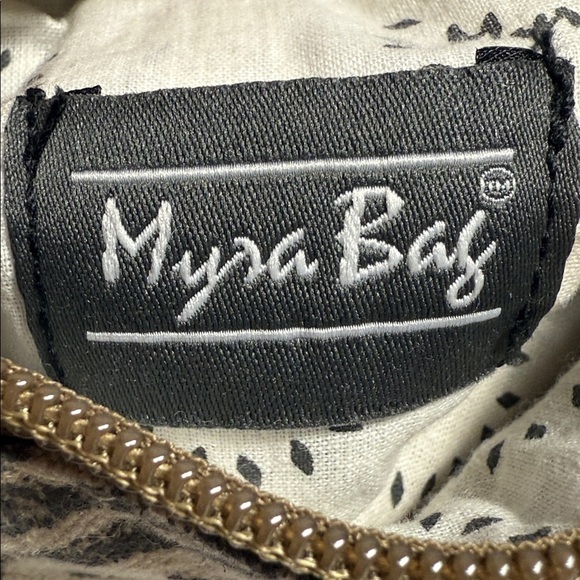 Myra Bag Crossbody Purse – Neutral Floral Print with Leather Trim - Picture 6 of 7